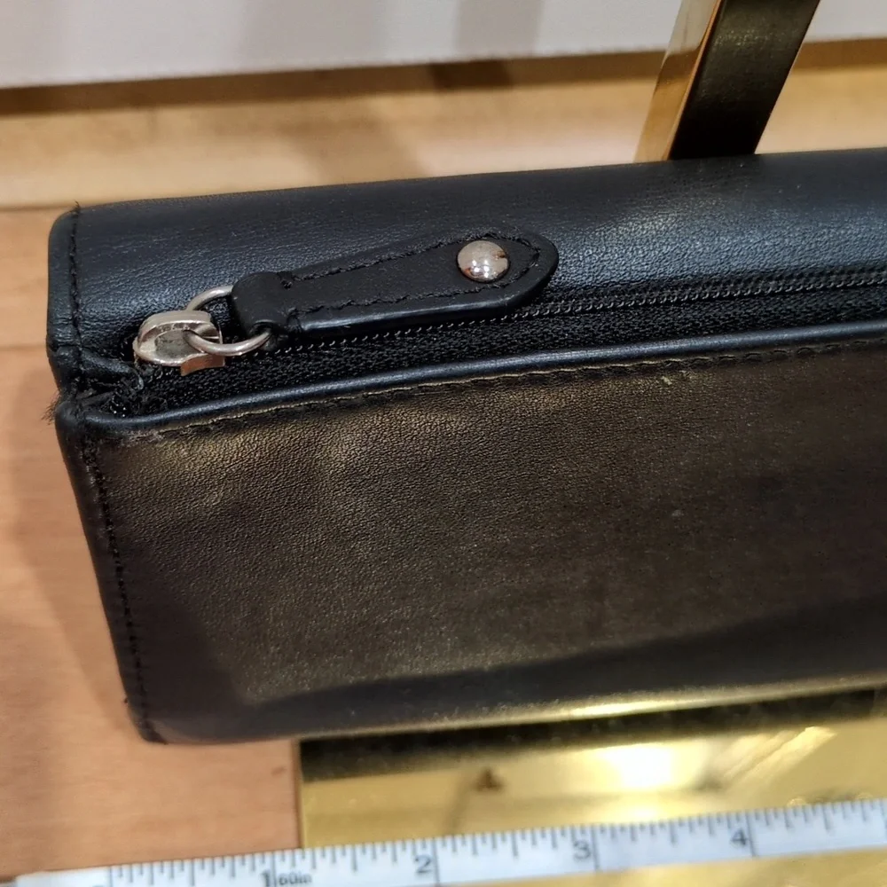 Coach Alexandra Black Leather Envelope wallet - Picture 5 of 15